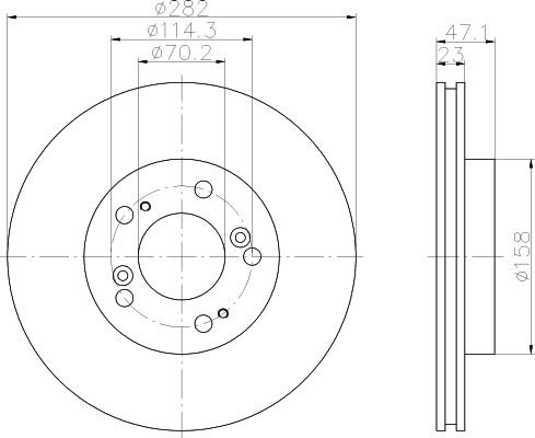 NF PARTS stabdžių diskas NF1107131